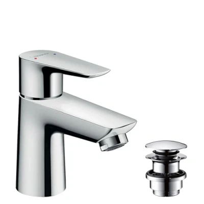 Image de hansgrohe Talis E Mitigeur de lavabo 80, bonde Push Open, chromé, 71701000