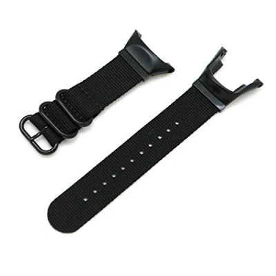 Image de Demupai Bracelet Compatible avec Suunto Ambit 3/2/2S/2R/3 Sport/3 Run/3 Peak,Bande de Remplacement Ajustable en Nylon Tissé (Noir)