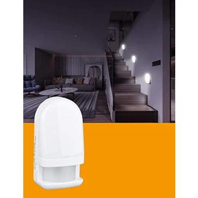 Image de Trango TG11 038 Veilleuse LED avec mode automatique 230 V détecteur de mouvement
