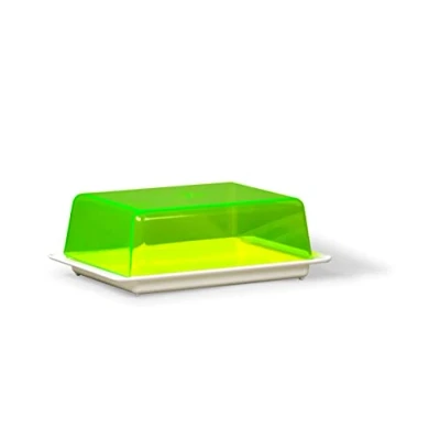 Image de Kimmel Beurrier en plastique, blanc/vert transparent, transparent