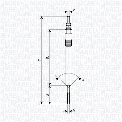 Image de Bougie de préchauffage MAGNETI MARELLI 062900127304