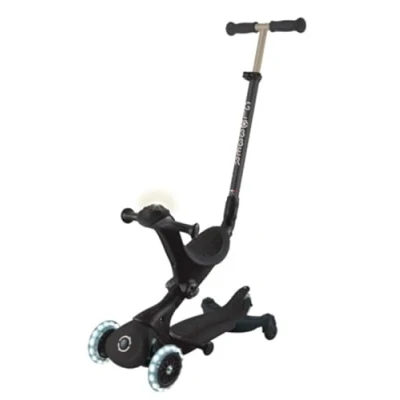 Image de Trottinette évolutive GLOBBER GOUP DELUXE LIGHTS 360 Noir 3 roues breveté