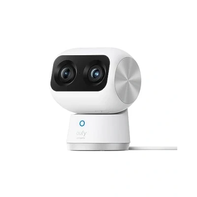 Image de eufy Security Indoor Cam S350 Caméra de sécurité intérieure 4K UHD avec Zoom 8 x et PTZ à 360 , idéale pour Moniteur bébé/Appareil Photo Animaux domestiques/Chiens/sécurité Domicile, IA