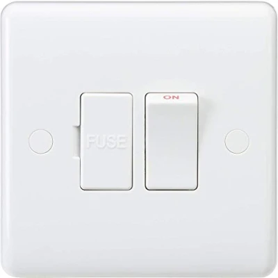 Image de Knightsbridge Interrupteur à Bord incurvé, Blanc, CU6300F