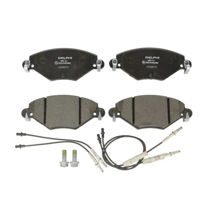 Image de DELPHI LP1654 Jeu de plaquettes frein contact signal d&#039;usure inclus avec tôle anti bruit accessoires CITROËN: C5 II 5 portes, I portes