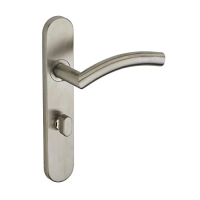Image de THIRARD Ensemble de poignées pour salle bain/toilette Ouranus à condamnation, carré 7mm, entr&#039;axes 195mm, inox brossé