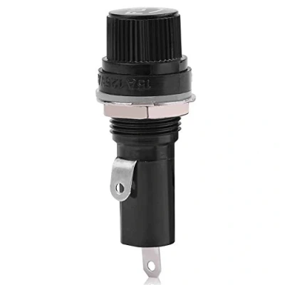 Image de Qii lu 5pcs montage sur panneau terminal, support de porte fusible monté électrique pour 6 * 30 fusibles en verre AC 125V 15A/250V 10A 6x30mm