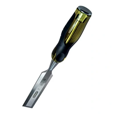 Image de Stanley 0 16 253 Dynagrip Ciseau Pour Bois 10 Mm Gamme FatMax Indémanchable Et Incassable Usage Intensif Poignée Ergonomique Bi Matière Lame Qualité Pro En31 Traversante