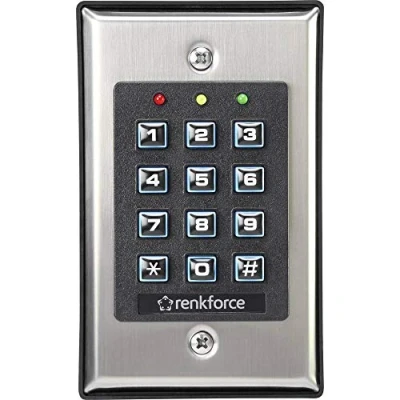 Image de Renkforce 1582597 Serrure à code montage apparent (en saillie) avec clavier éclairé