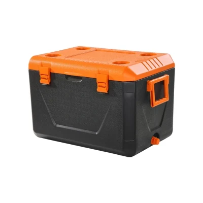 Image de VEVOR Glacière Rigide Isotherme, Réfrigérateur Portable de 63 QT 60 L, Sac Isotherme avec Rétention Glace, Poignées Robustes et Porte gobelet, Léger, pour Pique niques, Camping, Voyages
