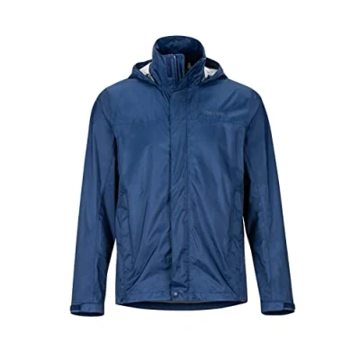 Image de Marmot PreCip Eco Jacket F22 Veste de Pluie Hardshell, Coupe Vent, imperméable à l&#039;eau, Respirante Homme, Bleu (Arctic Navy), L