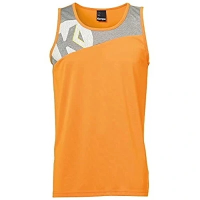 Image de Kempa CORE 2.0 SINGLET Maillot Handball Col Rond Logos orange frais/gris foncé chiné