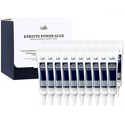 Image de LA&#039;DOR Keratin Power Glue Hair Ampoule 15ml x 20ea Sérum Traitement Capillaire Pour Cheveux Pointes Fourchues Protège Influences Extérieures et Leur Donne Aspect Magnifique Radieux