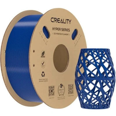 Image de Creality Hyper PETG Filament 1,75 mm pour K1 Max, d&#039;imprimante 3D Conçu une Vitesse élevée de 30 à 600 mm/s, 1 kg (2,2 lb)/Bobine Filament, Précision Dimensionnelle ±0,03mm, Bleu