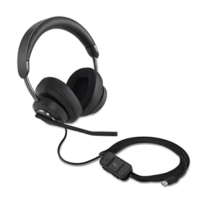 Image de Kensington H2000 Casque Audio USB C avec Micro, Compatible Windows &amp; Mac, Technologie Antibruit Câble de 1,8 m (K83451WW)