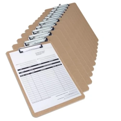 Image de Rapesco 1608 Business Pack: 12 Porte Blocs Standard en Surface Dur, A5, Marron