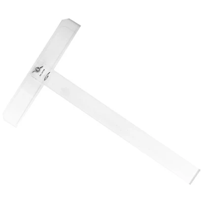 Image de Graphoplex Equerre Té tête mobile 2 bords antitaches 50 cm Transparent