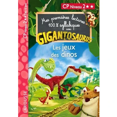Image de Mes premières lectures 100% syllabiques avec Gigantosaurus Niveau 2 : Les Jeux des Dinos