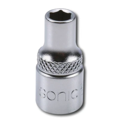 Image de SONIC 21508 Clé à douille 1/4 héxagonal intérieur DIN 3120 , 3124 8 mm Acier chrome vanadium