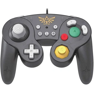 Image de HORI Battle Pad (Zelda) Manette USB style GameCube pour Switch Officielle Nintendo
