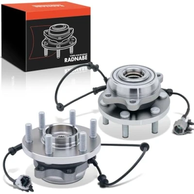 Image de Lot de 2 roulements roue avant gauche droite compatible avec NP300 D40 Pathfinder III R51 2.5L 3.0L 4.0L 2005 2020