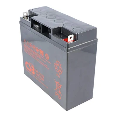 Image de CSB GP12170 Batterie au plomb AGM 12 V 17 Ah 181 x 76 167 mm M5 pôle plat B/N 5 ans + veille