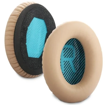 Image de QC25 Coussinets de rechange en mousse à mémoire forme compatibles avec les casques Bose QuietComfort 35 25 15 2 / QC35 QC2 QC15 AE2 AE2i AE2w SoundLink SoundTrue