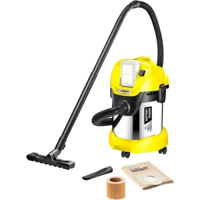 Image de Kärcher 36 V Aspirateur Multifonction sans Fil WD 3 Battery Premium, Eau et Poussière, Filtre Cartouche, Flexible: 2 m,Taille Cuve: 17 l, Puissance: 300 W, Nécessite Batterie Non Incluse