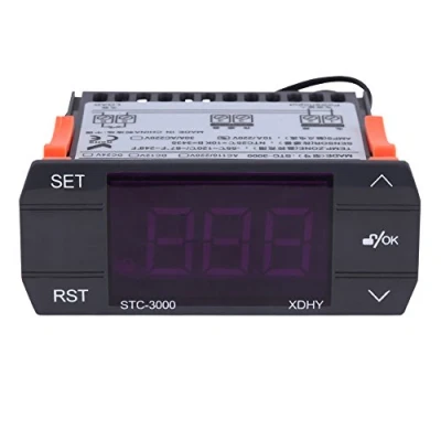 Image de STC 3000 Régulateur de Température Numérique, Keenso 110V 220V Thermostat Contrôleur Module Tactile avec Capteur (30A)