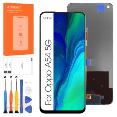 Image de Écran LCD pour Oppo A74 5G / A54 A93 CPH2197 CPH2263, Digitazer Tactile écran Remplacement Assembly avec réparation Kit (Noir, Pas Version 4G)