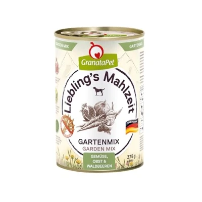 Image de GranataPet Liebling&#039;s Repas Mélange de Jardin Pur Complément Alimentaire pour Chien sans céréales BARFen Viande Riche en vitamines Naturelles 6 x 375 g