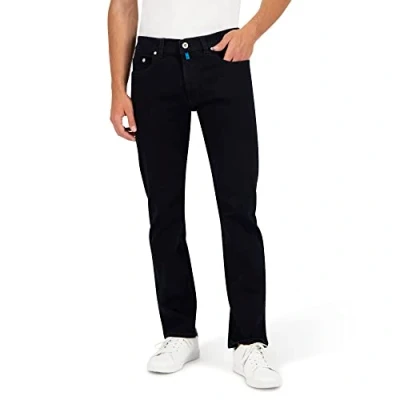 Image de Pierre Cardin 5 Pocket Lyon Tapered Jeans, Bleu/Noir usé, 40W x 36L Homme