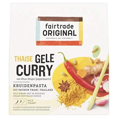 Image de Fairtrade original cari jaune Spice Pâte 70G