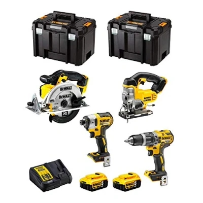 Image de DeWALT Kit DWK402 (DCD796 + DCF887 DCS331 DCS391 2 x 5,0 Ah DCB115 TSTAK VI)