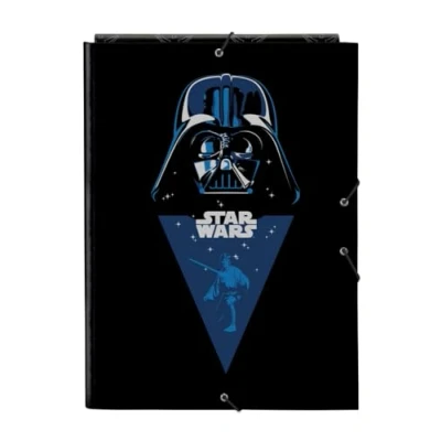 Image de STAR WARS REBELLION Classeur Folio avec 3 rabats, idéal pour enfants de différents âges, confortable et polyvalent, qualité résistance, 26 x 36,5 cm, Noir, M, Décontracté