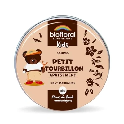 Image de BIOFLORAL KIDS Petit Tourbillon BIO 45 Gommes Apaisement Fleurs de Bach Authentiques Sans Alcool