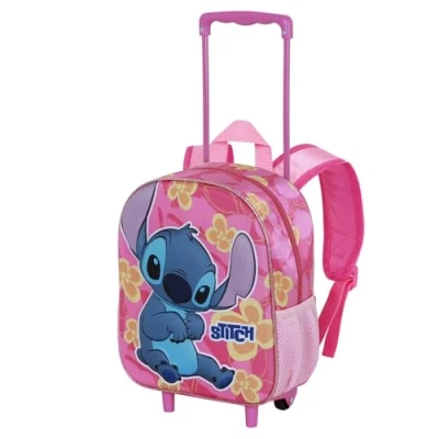 Image de Sac à dos Trolley KARACTER MANIA Lilo et Stitch 3D Rose Taille Unique