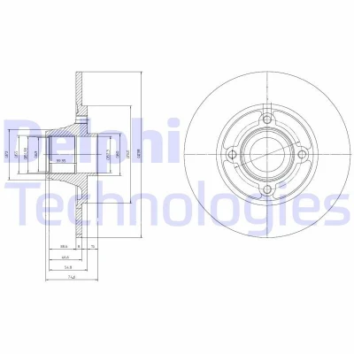 Image de Disque de frein DELPHI BG9033RSC