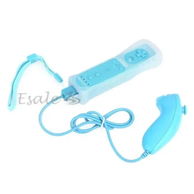 Image de Motion Plus Manette Remote + Nunchuk Nunchuck Housse Set pour Nitendo Wii Jeux