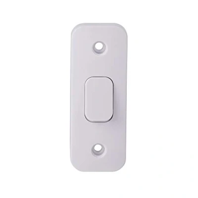 Image de Schneider Electric GGBL1012A Lisse Lot de 10 interrupteurs à plaque d&#039;architrave 2 voies, 1 interrupteur, AX, blanc