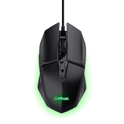 Image de Trust Gaming GXT 109 Felox Souris Gamer avec 6 Boutons Programmables, Éclairage LED Multicolore, 200 6400 DPI, Câble USB 150 cm, Filaire pour PC, Ordinateur Portable Noir