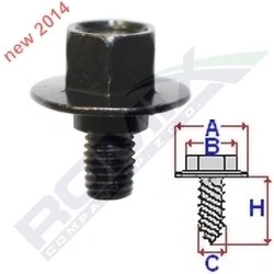 Image de ROMIX C60913 Clip HONDA: Accord 7 Tourer, CR V 3, CIVIC 8 Hatchback