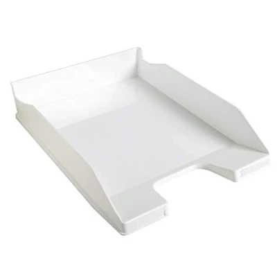 Image de Exacompta Réf. 113213D Lot de 6 corbeilles à courrier COMBO MIDI dimensions utiles 34 x 25 6,5 cm pour documents au format A4 + couleur blanc glossy
