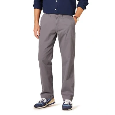 Image de Amazon Essentials Pantalon Chino Extensible, Style décontracté, Coupe Classique Homme, Gris Foncé, 28W / 32L