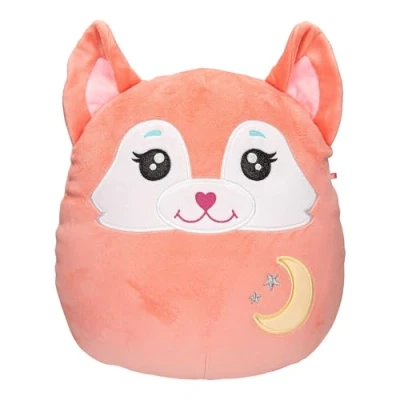 Image de Depesche 13048 Ylvi Swoppies Renard en Orange, avec Effet Lumineux, Lune et Oreilles Pointues, Peluche d&#039;environ 30 cm, Multicolor, Taille Unique