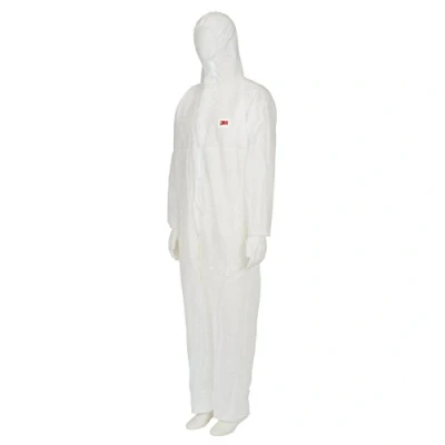 Image de 3M Combinaison de Sécurité avec Capuchon, en Polypropylène, Blanc, Taille M, Paquet 5