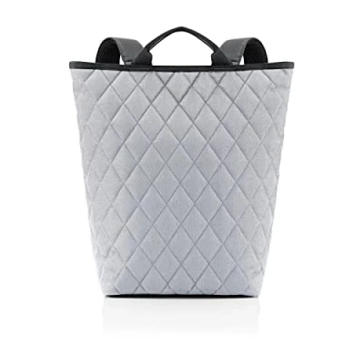 Image de reisenthel sac à dos shopper rhombus gris clair urbain et élégant, compartiment pour ordinateur portable, design moderne
