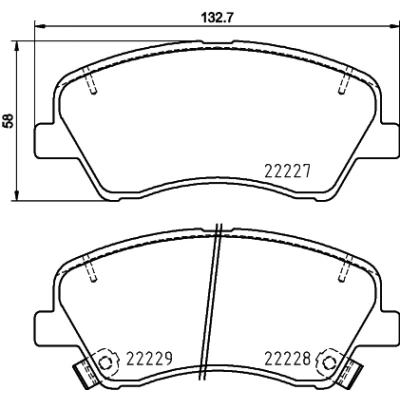Image de HELLA 8DB 355 036 501 Jeu de plaquettes frein contact signal d&#039;usure inclus avec accessoires KIA: RIO 4, Stonic 3/5 portes, 3 Stufenheck