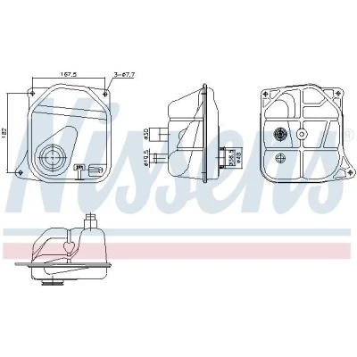 Image de NISSENS 996362 Vase d&#039;Expansion AUDI: A6 C4 Berline, Avant, 100 Berline