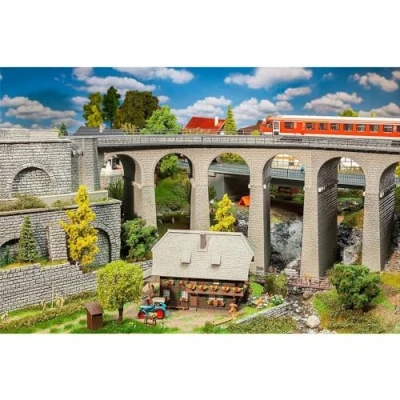Image de Faller FA120466 Kit viaduc 2 Voies courbé